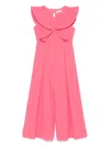 Abel & Lula Ruffled Jumpsuit In Pink