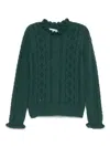 Abel & Lula Swan Sweater In Grün