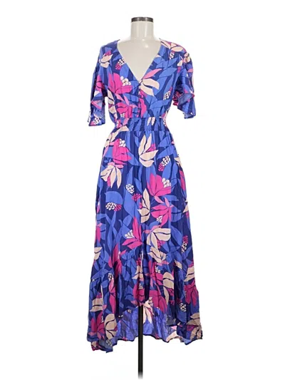 Pre-owned Abel The Label Casual Dress In Blue