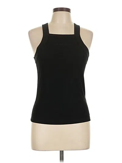 Pre-owned Abel The Label Tank Top Black Halter Neckline Tops