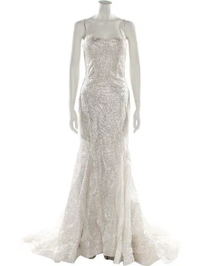 Pre-owned Abella Square Neckline Long Dress