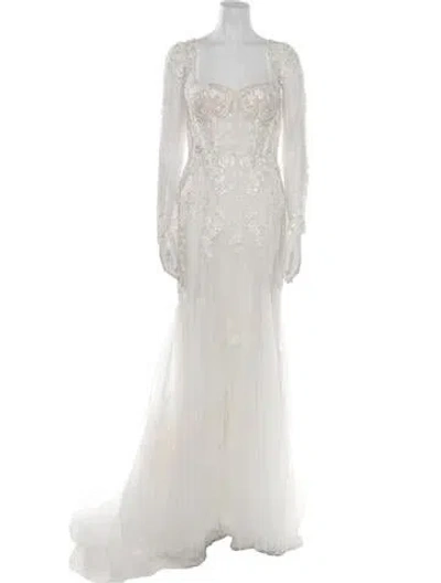 Pre-owned Abella Square Neckline Long Dress W/ Tags