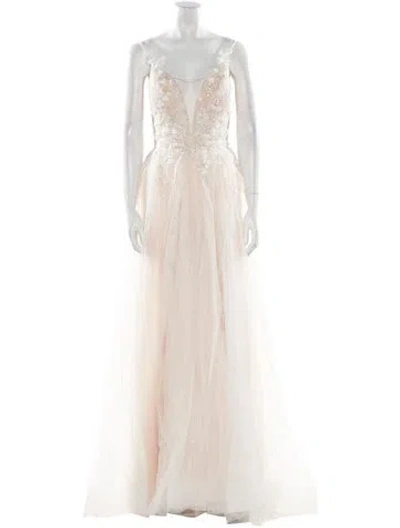 Pre-owned Abella Square Neckline Long Dress W/ Tags