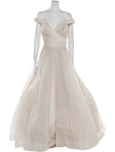 Pre-owned Abella V-neck Long Dress W/ Tags