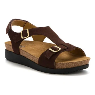 Abeo Algarve Buckle Sandal In Brown