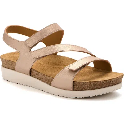 Abeo Algarve Strap Sandal In Gold