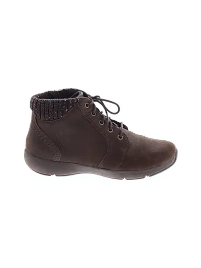 Pre-owned Abeo Ankle Boots In Brown