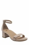 Abeo Avenue Strap Heels In Sand Leather - Metatarsal