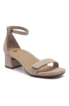 Abeo Avenue Strap Heels In Sand Leather - Regular