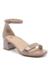 Abeo Avenue Strap Heels In Tan Patent - Regular