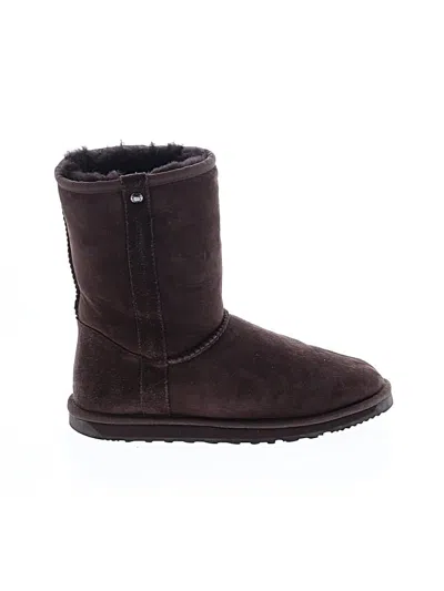 Pre-owned Abeo Boots In Brown