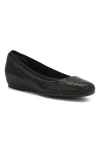 Abeo Cadence Ballet Flat In Black Sparkle - Metatarsal