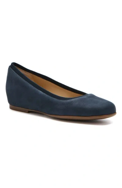 Abeo Cadence Ballet Flat In Navy - Metatarsal