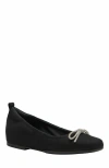 Abeo Cadence Bow Ballet Flat In Black