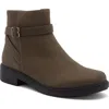 Abeo Compass Buckle In Olive Nubuck - Regular