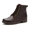 Abeo Compass Lace Boots In Burgundy