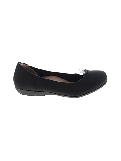Pre-owned Abeo Flats In Black