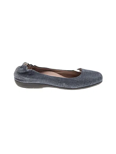 Pre-owned Abeo Flats In Gray