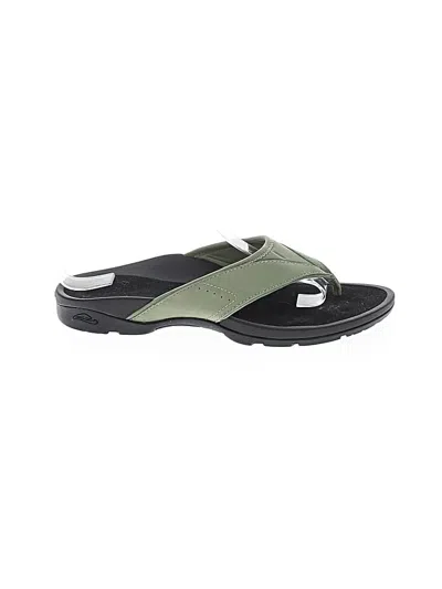 Pre-owned Abeo Flip Flops In Green