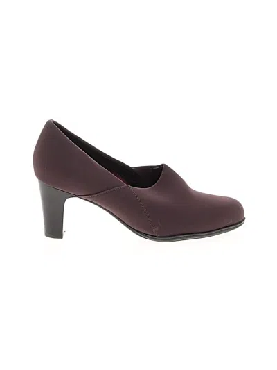 Pre-owned Abeo Heels In Burgundy