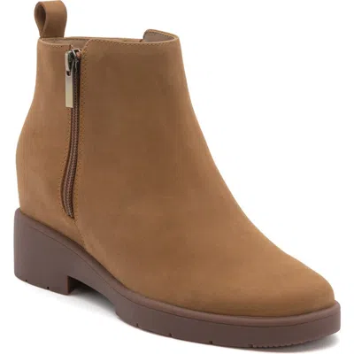 Abeo Horizon Zip Boot In Tan Nubuck - Metatarsal