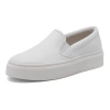 Abeo Jumpstreet Slip On In White Leather - Regular