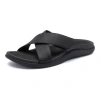 Abeo Laguna Slide In Black Leather - Metatarsal