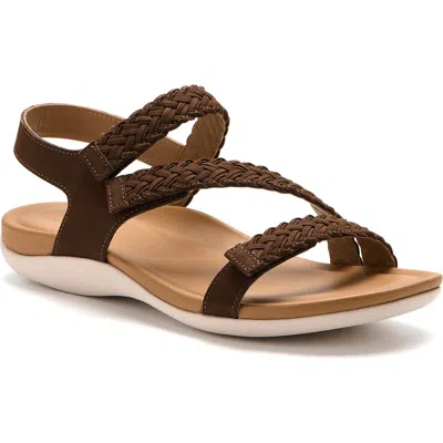 Abeo Oasis Braid Sandal In Black