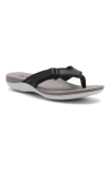 Abeo Oasis Sport Flip Flop In Black - Regular