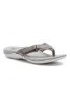 Abeo Oasis Sport Flip Flop In Nickel - Regular