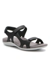 Abeo Oasis Sport Sandal In Black - Regular