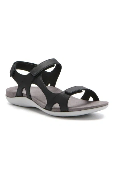 Abeo Oasis Sport Sandal In Black - Regular