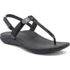 Abeo Oasis T Strap Sandal In Black - Regular