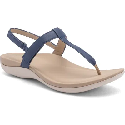 Abeo Oasis T Strap Sandal In Navy - Regular
