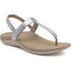 Abeo Oasis T Strap Sandal In Silver - Regular