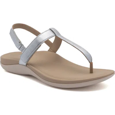 Abeo Oasis T Strap Sandal In Silver - Regular