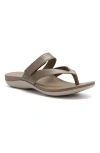 Abeo Oasis Thong Sandal In Fossil - Metatarsal