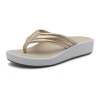 Abeo Paseo Thong Sandal In Light Gold - Regular