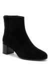 Abeo Plaza Back Zip Boot In Black Suede - Regular