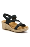 Abeo Riviera Adjustable Sandal In Black - Regular