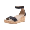 Abeo Riviera Ankle Sandal In Black Nubuck - Regular