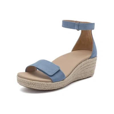Abeo Riviera Ankle Sandal In Denim Nubuck - Regular