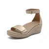 Abeo Riviera Ankle Sandal In Light Gold - Regular