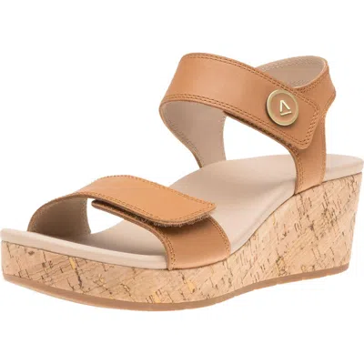 Abeo Riviera Strap Sandal In Almond - Metatarsal