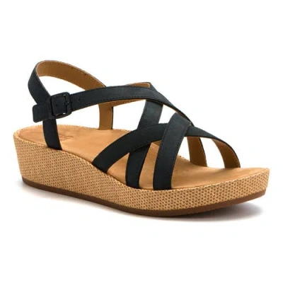 Abeo Soleil Cross Sandal In Black