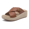 Abeo Solstice Cross Slide In Dark Tan - Regular