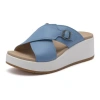 Abeo Solstice Cross Slide In Denim - Metatarsal