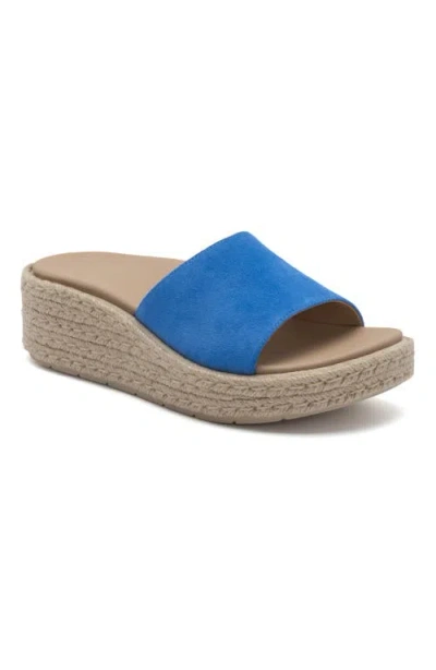 Abeo Solstice Slide In Mar Blue Suede - Metatarsal