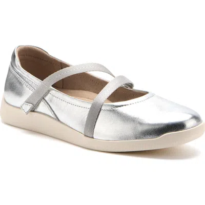 Abeo Vela Mary Janeflat In Silver