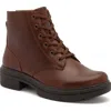 Abeo Vista Lace Boot In Dark Tan - Regular
